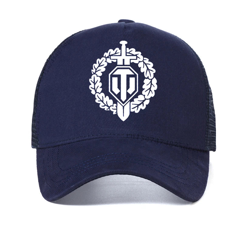 World Of Tanks Print Mesh Breathable Baseball Cap