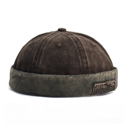 Retro Washed Brimless Docker Bucket Hat