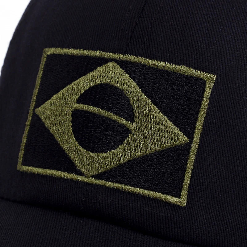 Brazil Flag Camouflage Hip Hop Snapback Cap