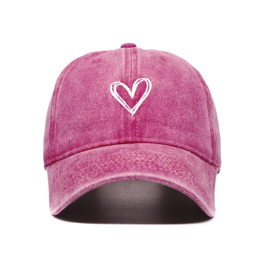 Print Minimalist Retro Washed Baseball Cap