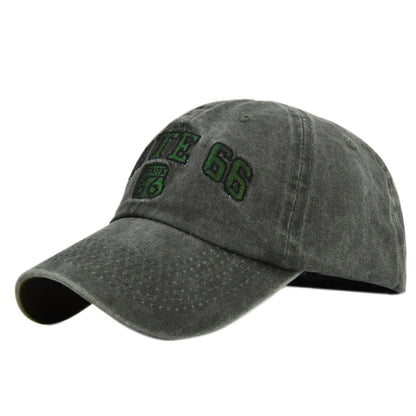 Route 66 Embroidered Baseball Cap