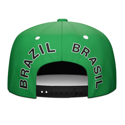 Custom Brazil Flag Flat-Brim Hip-Hop Snapback