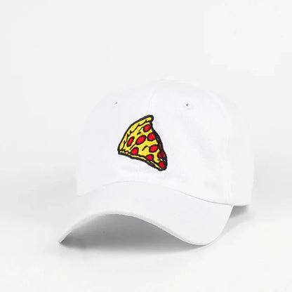 Unisex Pizza Embroidery Adjustable Dad Baseball Cap