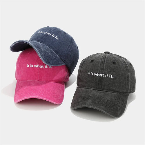 Four Seasons Cotton Letter Casquette Baseball Cap