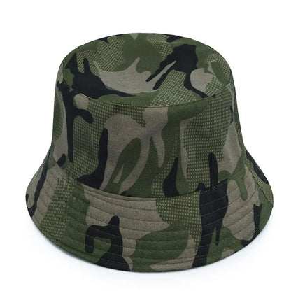 Camouflage Foldable Wide Brim Bucket Hat