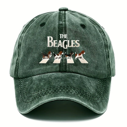 Casual Print Adjustable Washed Retro Baseball Cap