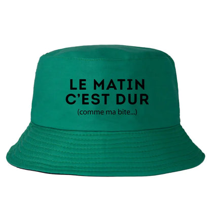 Reversible Funny Streetwear Bob Le Matin Bucket Hat