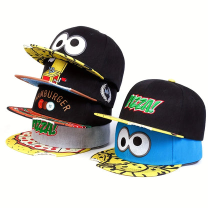 Cartoon Big Eyes Cookie Bite Snapback Cap