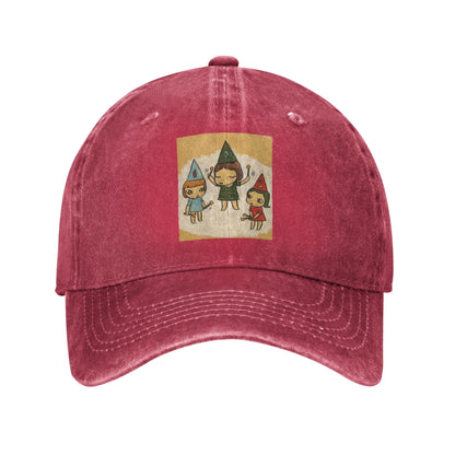 Yoshitomo Nara Funny Denim Baseball Cap