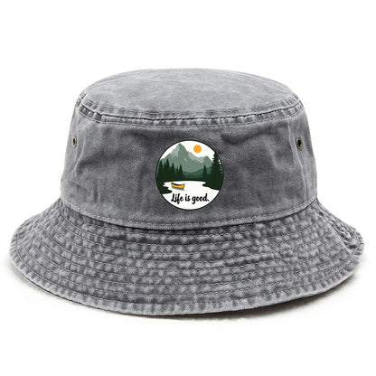 Customize Optimistic Style Cotton Washed Outdoor Gift Bucket Hat