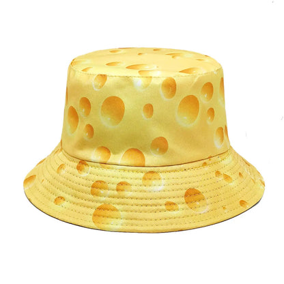 Unisex Cheese Pattern Bucket Hat