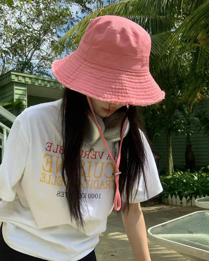 Women's Foldable Retro Travel Fisherman Bucket Hat