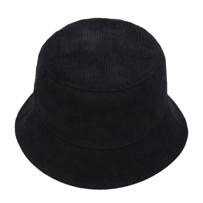 Corduroy Solid Color Foldable Bucket Hat