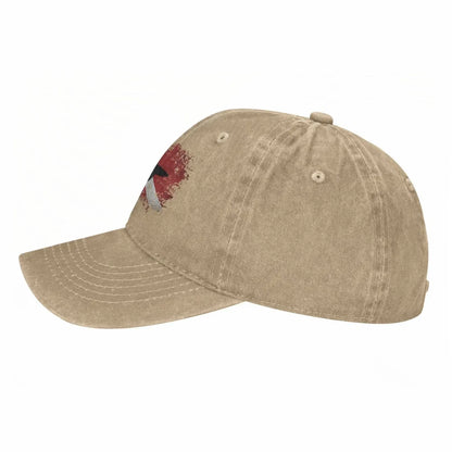 Vintage Shark Scuba Dive Flag Retro Sports Denim Cap