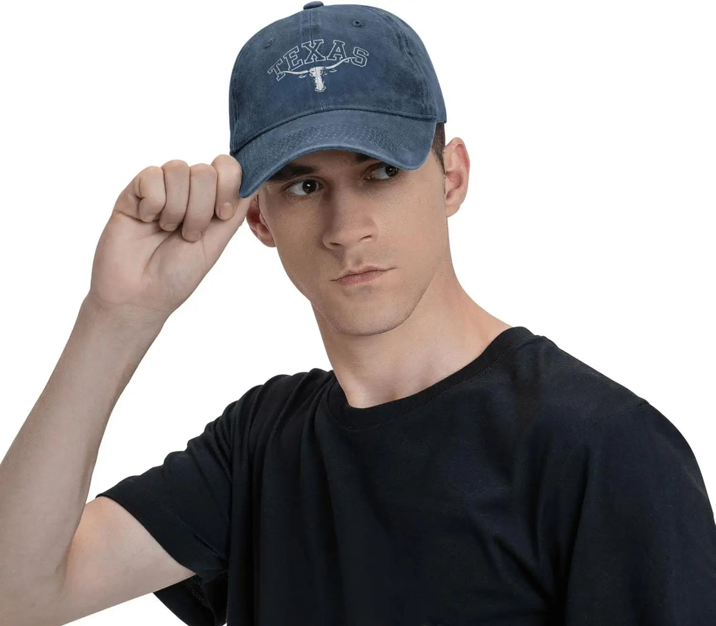 Texas Longhorn Lone Star State Denim Baseball Cap