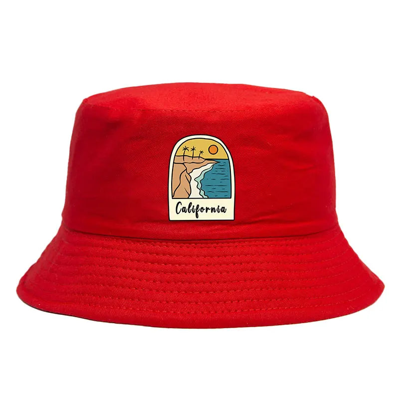 California Sun Pattern Reversible Outdoor Bucket Hat