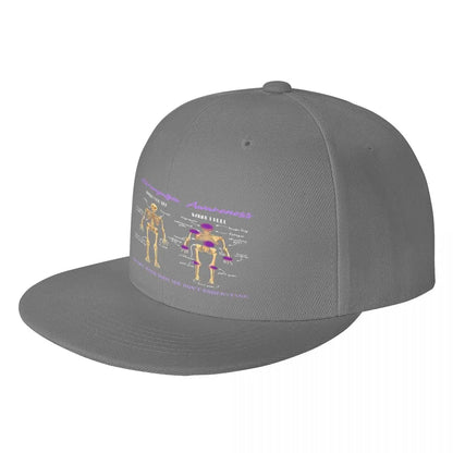 What You See What I Feel Embroidered Flat Brim Baseball Hat