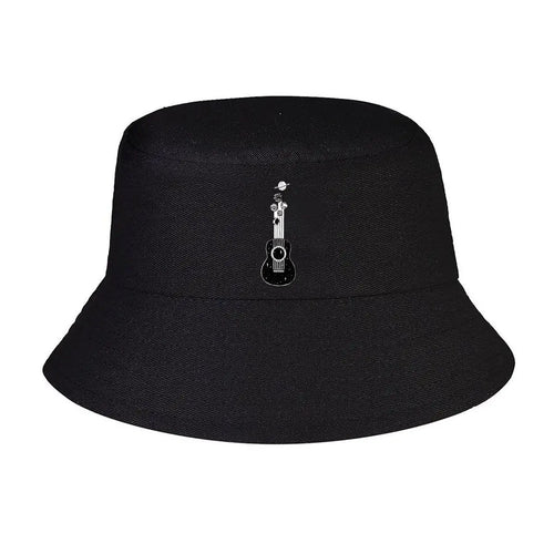 Cosmic Guitar Planets Line Art Winter Bucket Hat