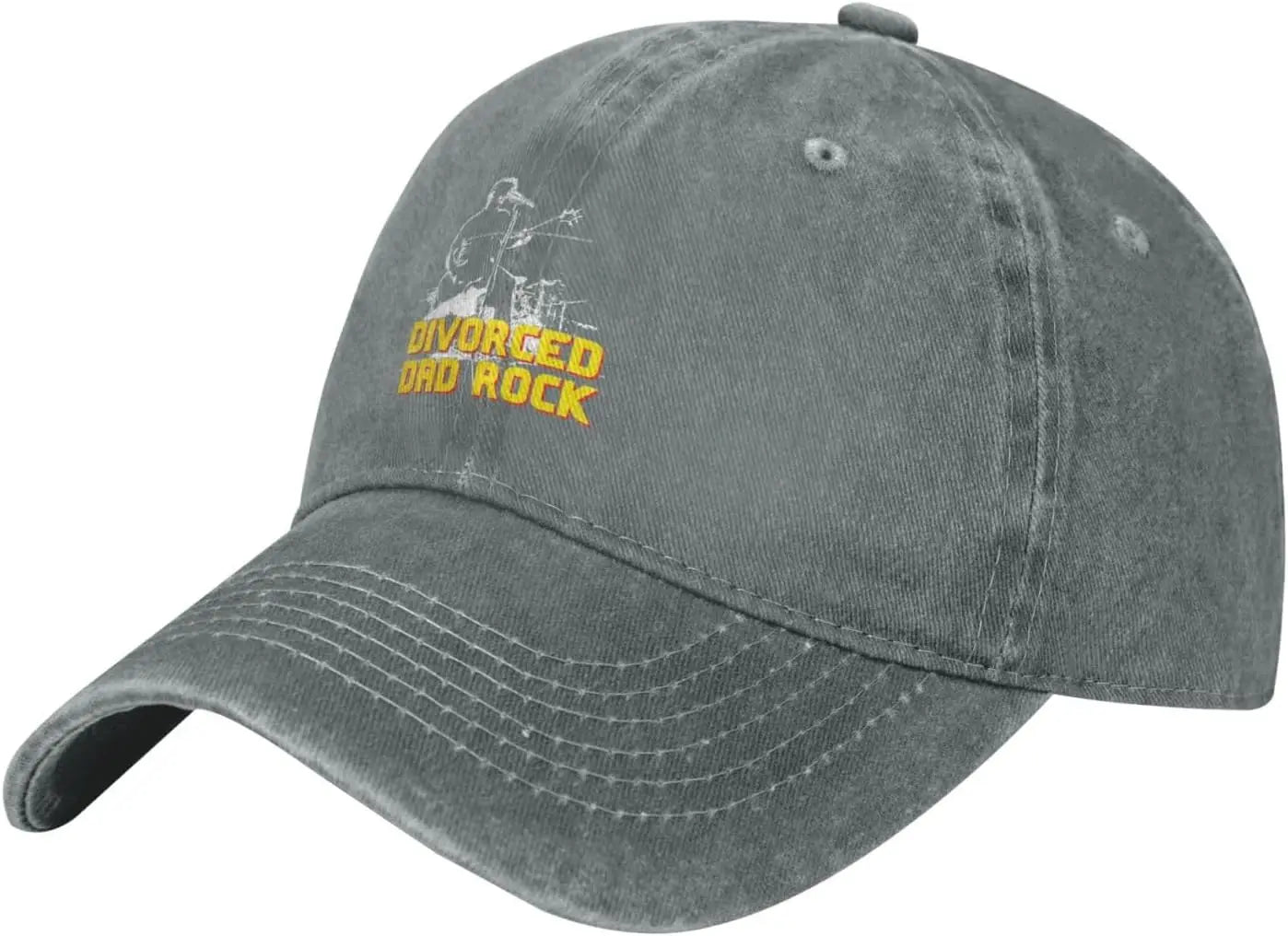 Divorced Dad Rock Distressed Washed Cotton Baseball Cap