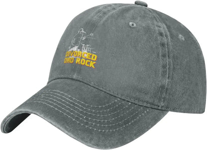 Divorced Dad Rock Distressed Washed Cotton Baseball Cap