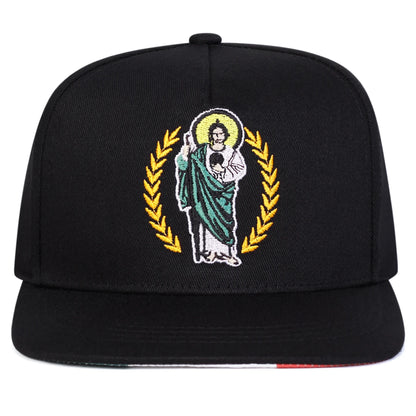 Unisex Wheat Embroidered Casual Hip Hop Snapback Cap