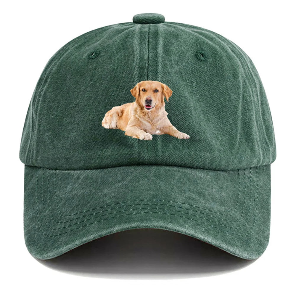 Golden Retriever Printed Hip Hop Baseball Cap