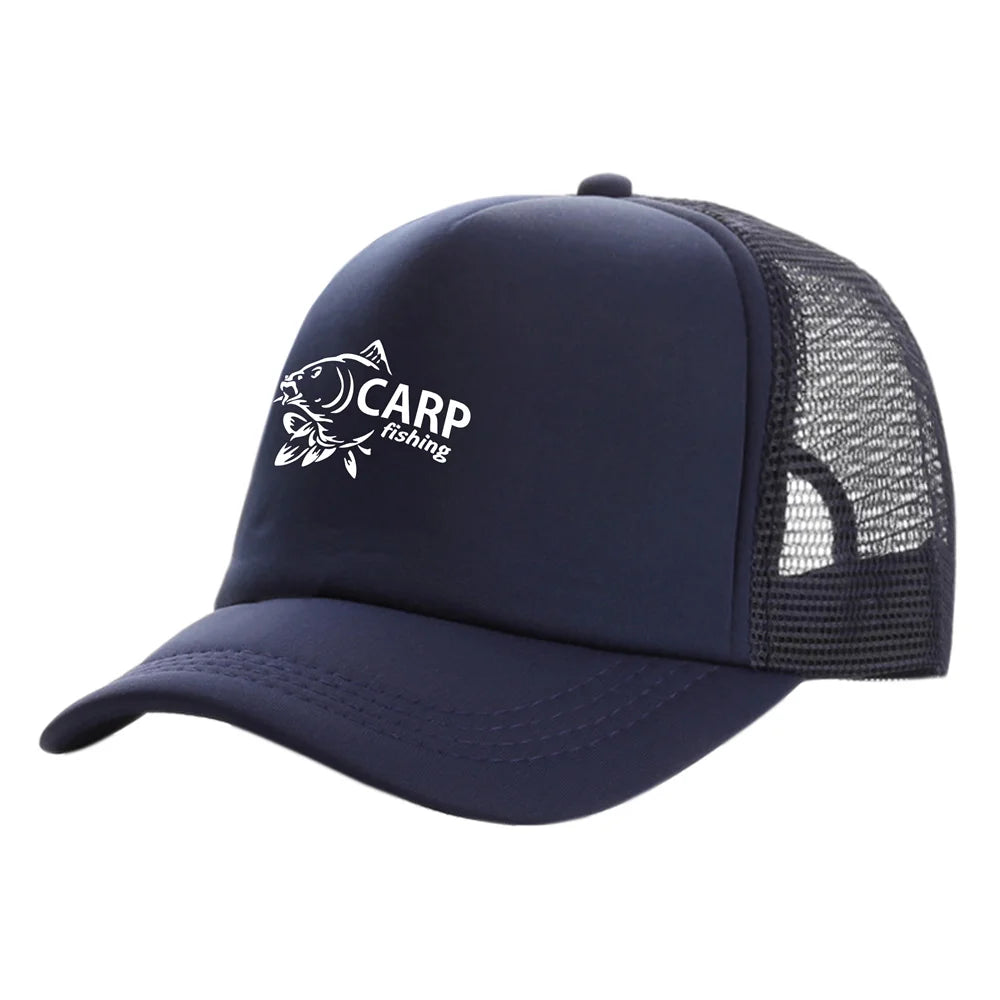 Funny Carp Fishing Trucker Baseball Cap