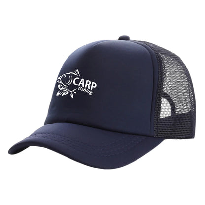 Funny Carp Fishing Trucker Baseball Cap