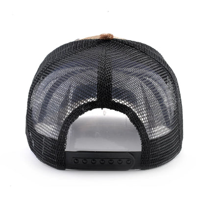 Camouflage Lion Embroidered Baseball Cap