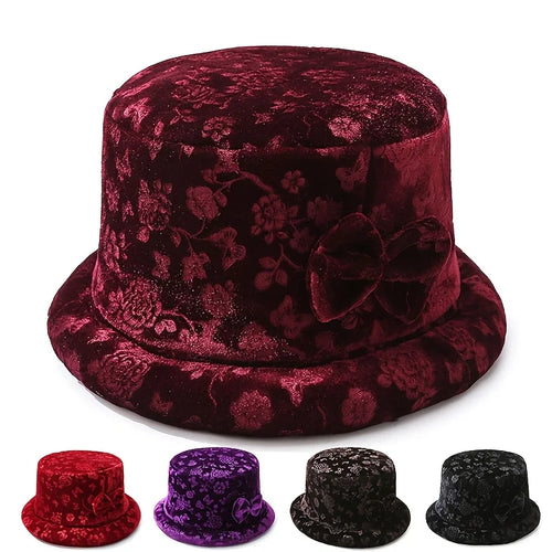 Elegant Floral Printed Bucket Hat
