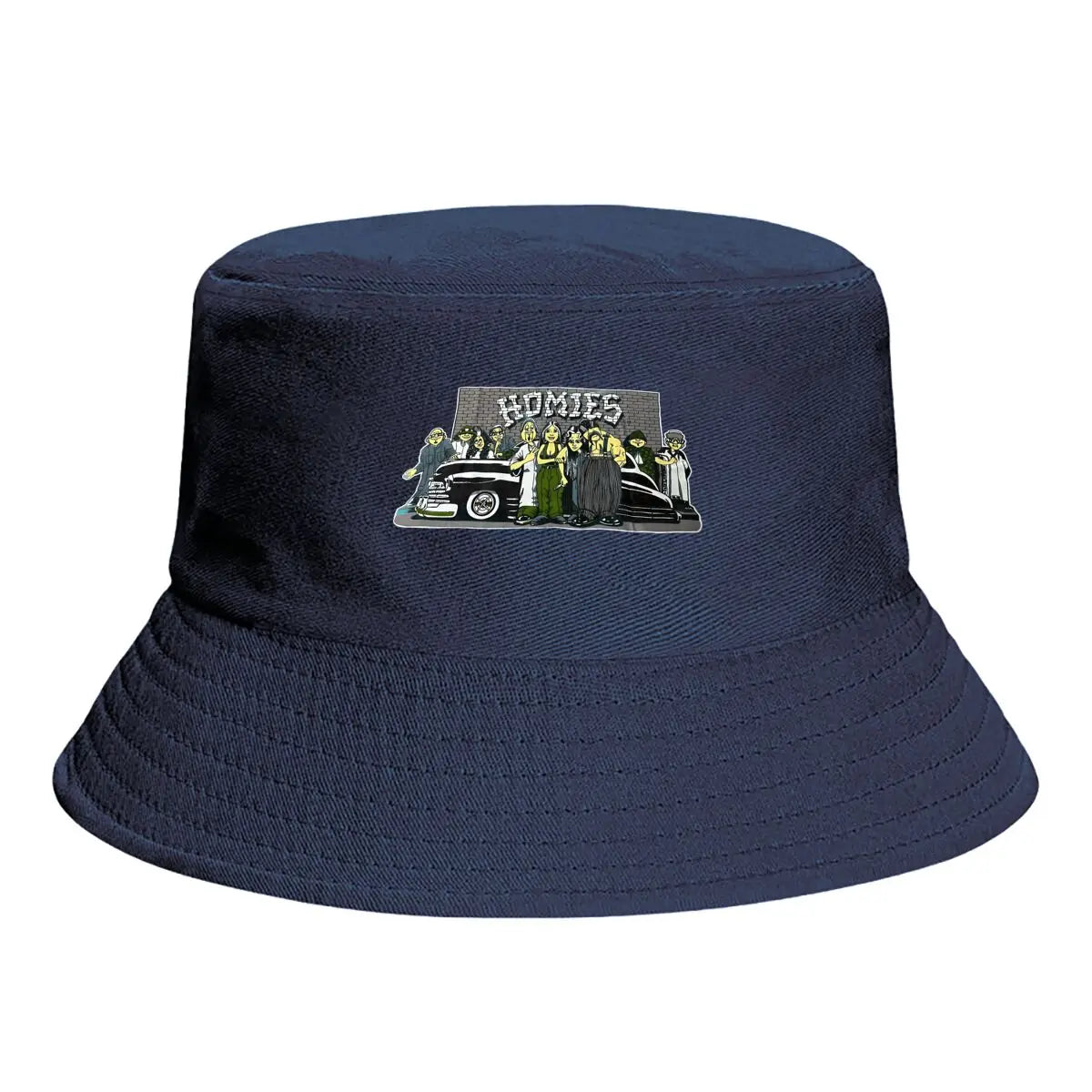 Homeies Lowrider Chicano Street Art Bucket Hat