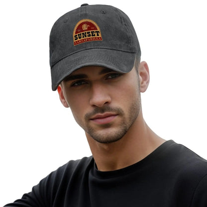Sunset Sarsaparilla Distressed Logo Baseball Hat