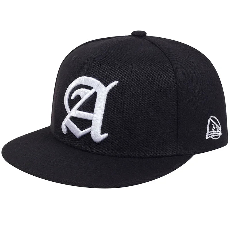 Unisex Personality A Letter Embroidery Hip-hop Hats