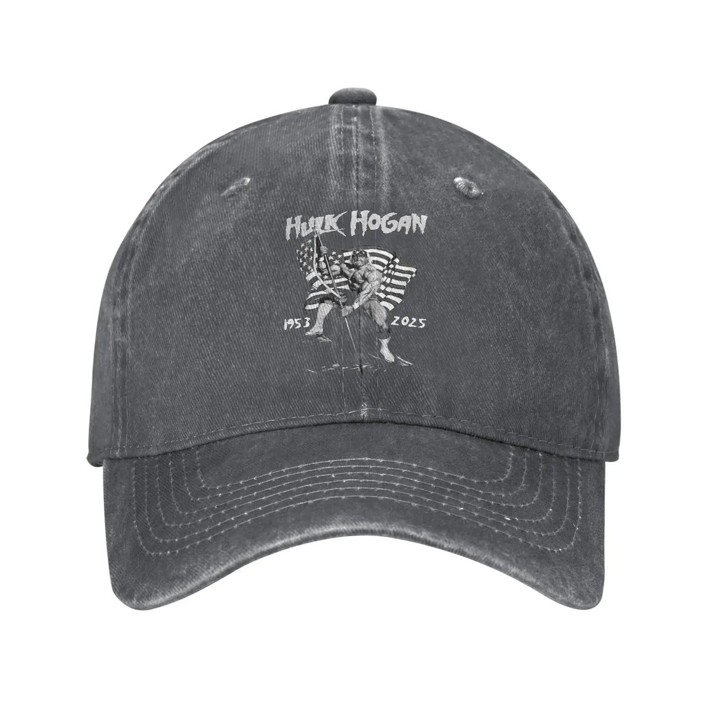 Vintage Distressed Denim Wrestling Legend Baseball Cap