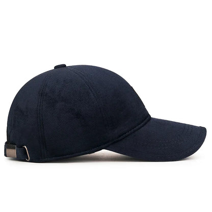 Autumn Winter Fleece-Lined Cotton Baseball Cap