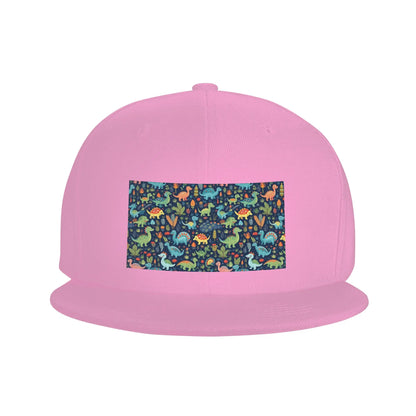 Cartoon Cute Dinosaur Pattern Snapback Cap