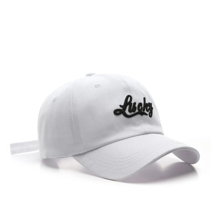 Lucky Embroidery Casual Baseball Cap