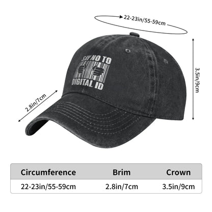 Say No To Digital ID British Baseball Cap