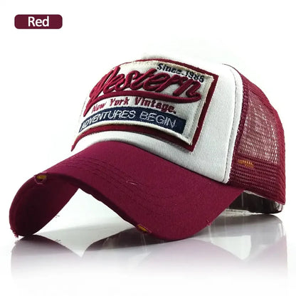 Streetwear Letter Embroidery Mesh Hip Hop Baseball Cap
