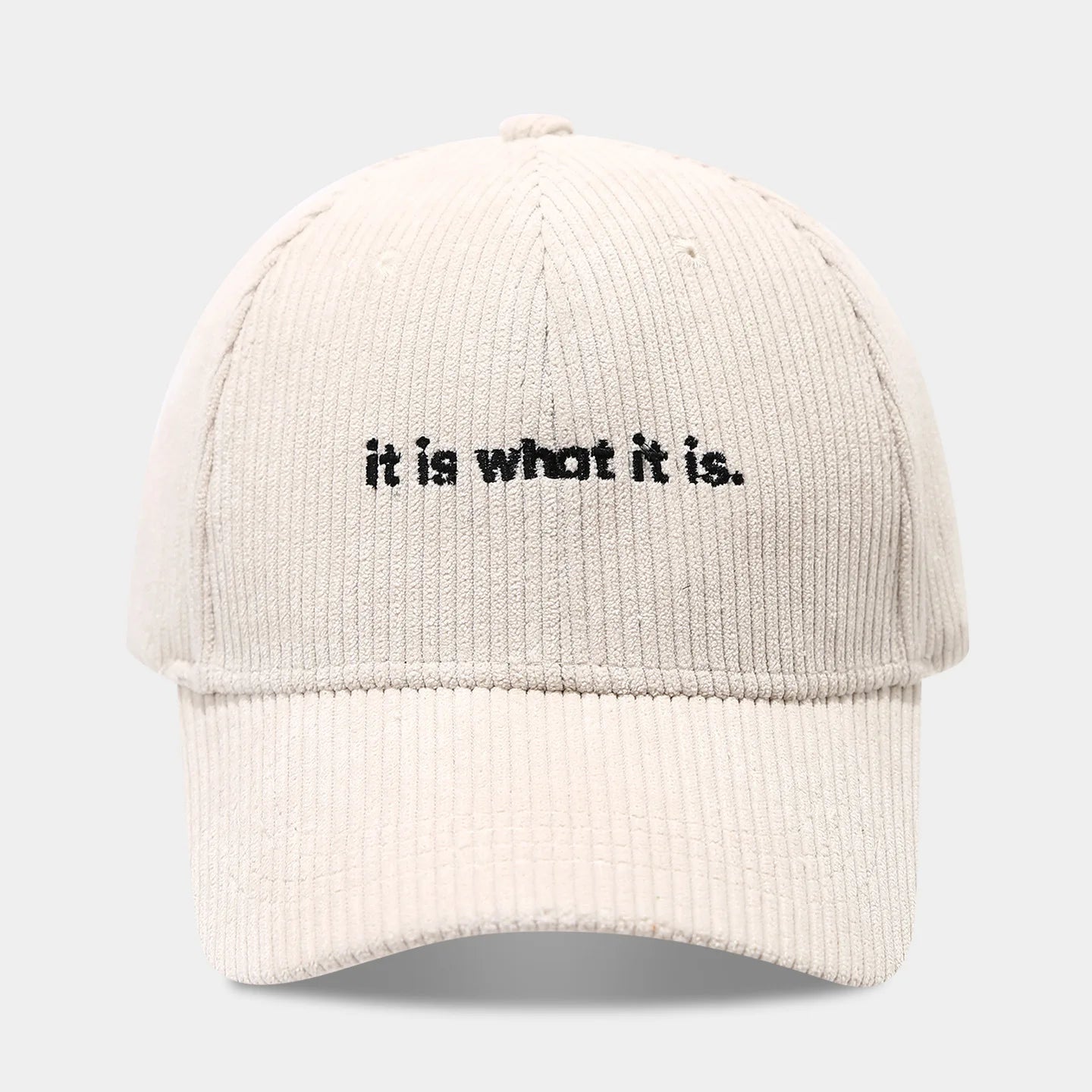 Winter Corduroy Embroidered Letter Baseball Cap