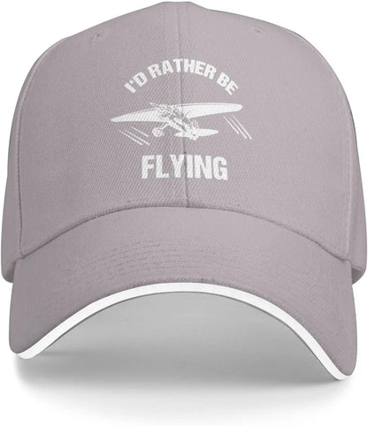 Rather Be Flying Aviation Baseball Cap