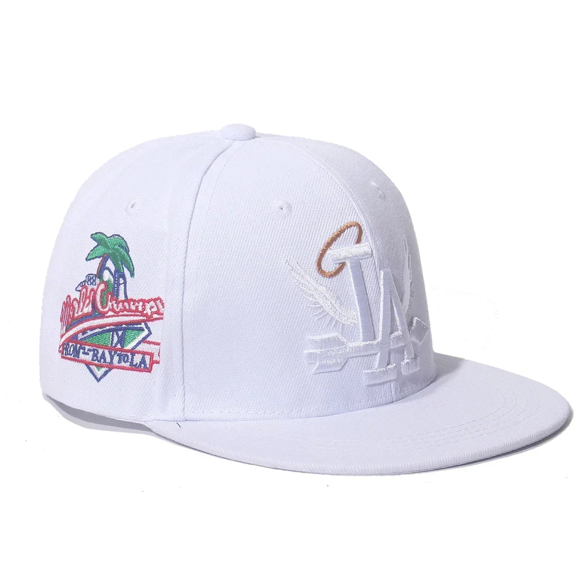 Letter Wing Coconut Tree Embroidered Baseball Cap