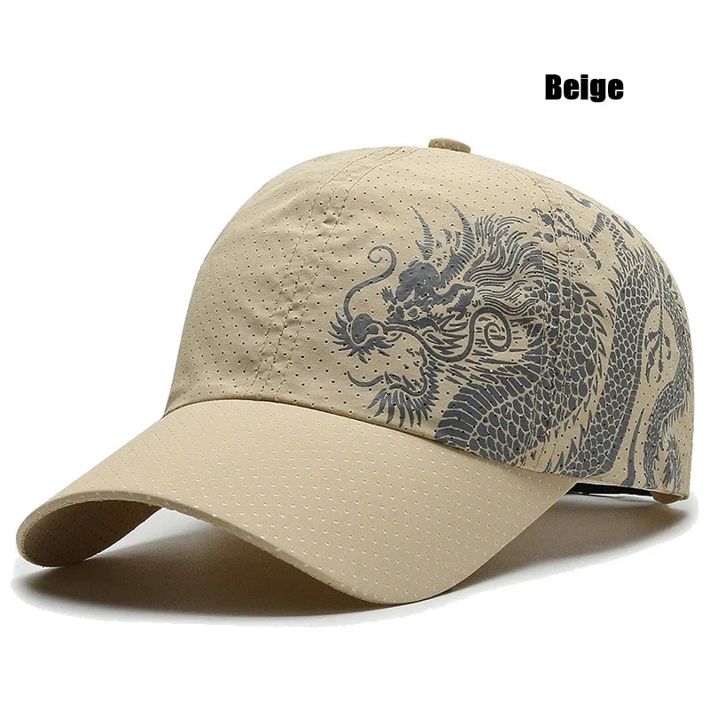 Chinese Dragon Quick Dry Breathable Baseball Cap