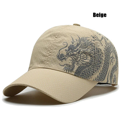Chinese Dragon Quick Dry Breathable Baseball Cap