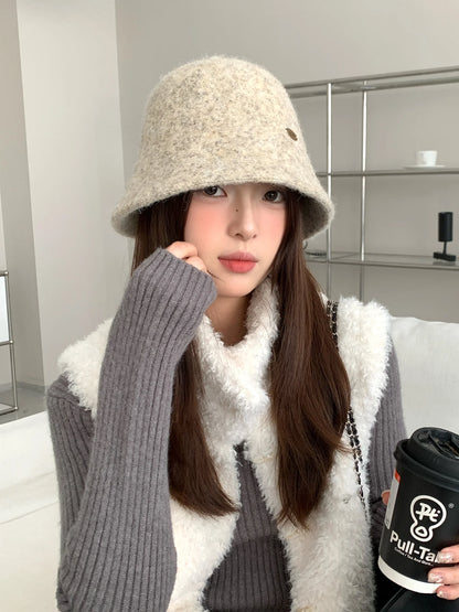 Warm Fuzzy Wool Blend Bucket Hat