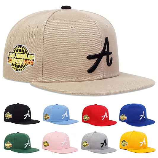 Unisex Gothic Letter Embroidery Hip-hop Hats