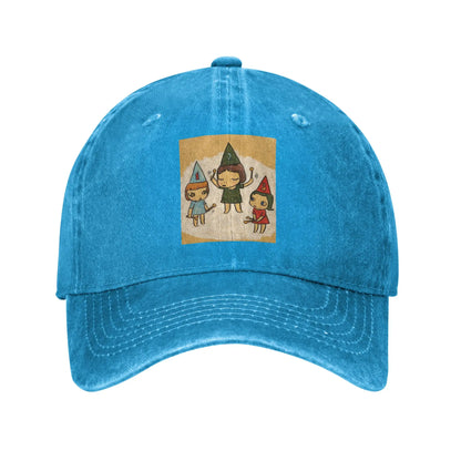 Yoshitomo Nara Funny Denim Baseball Cap