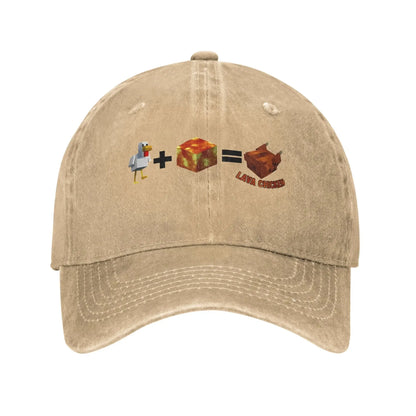Steves Lava Chicken Gaming Vintage Baseball Cap