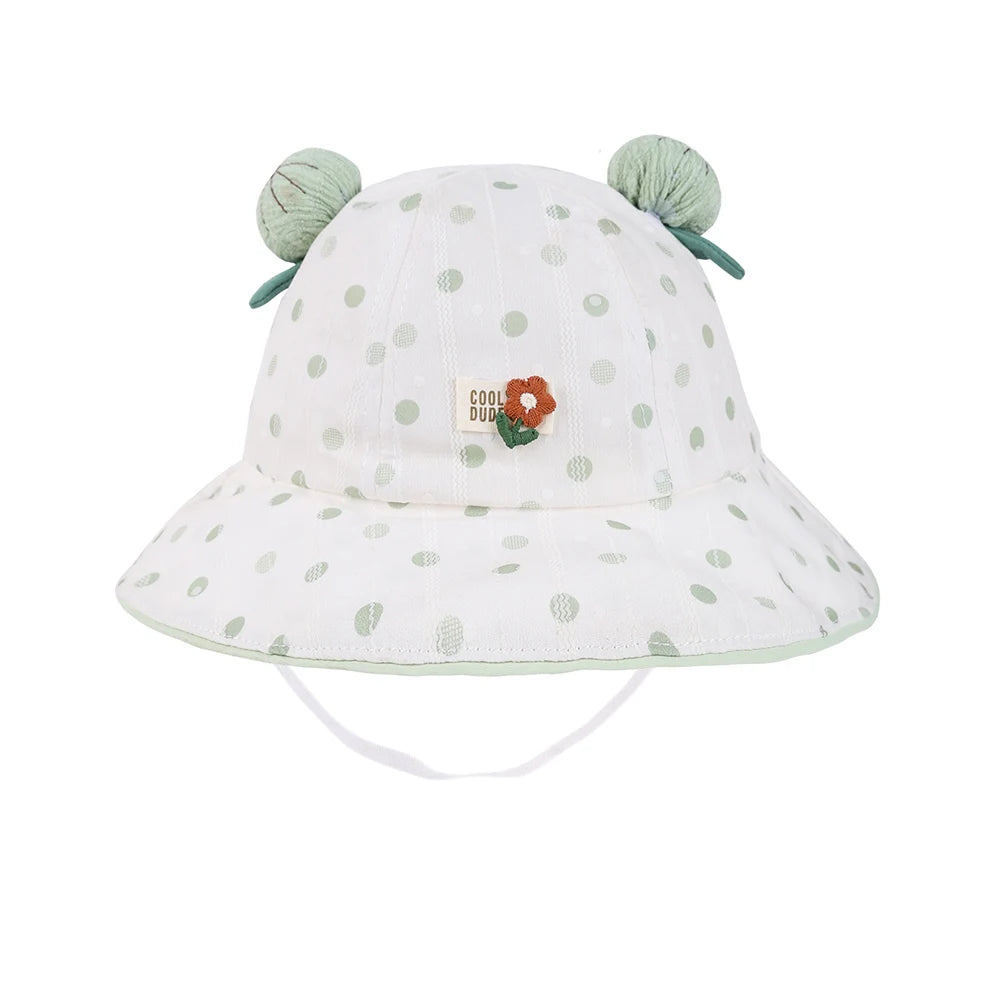 Baby Cute Dot Beach Sun Bucket Hat