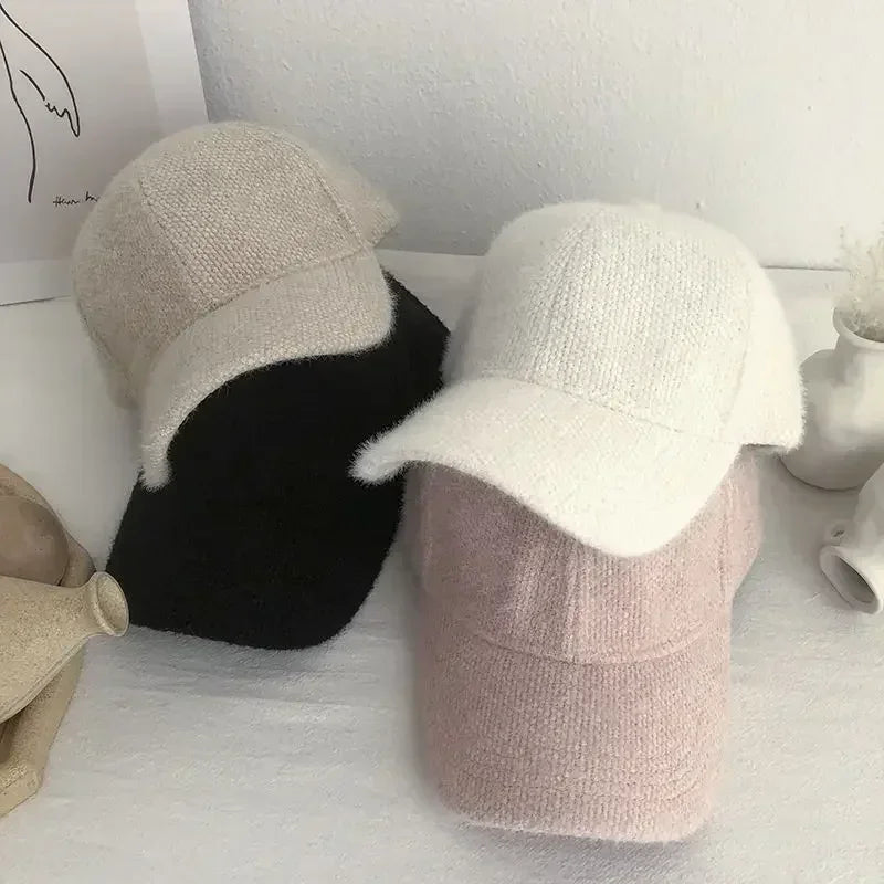Plush Solid Color Hip Hop Snapback Cap